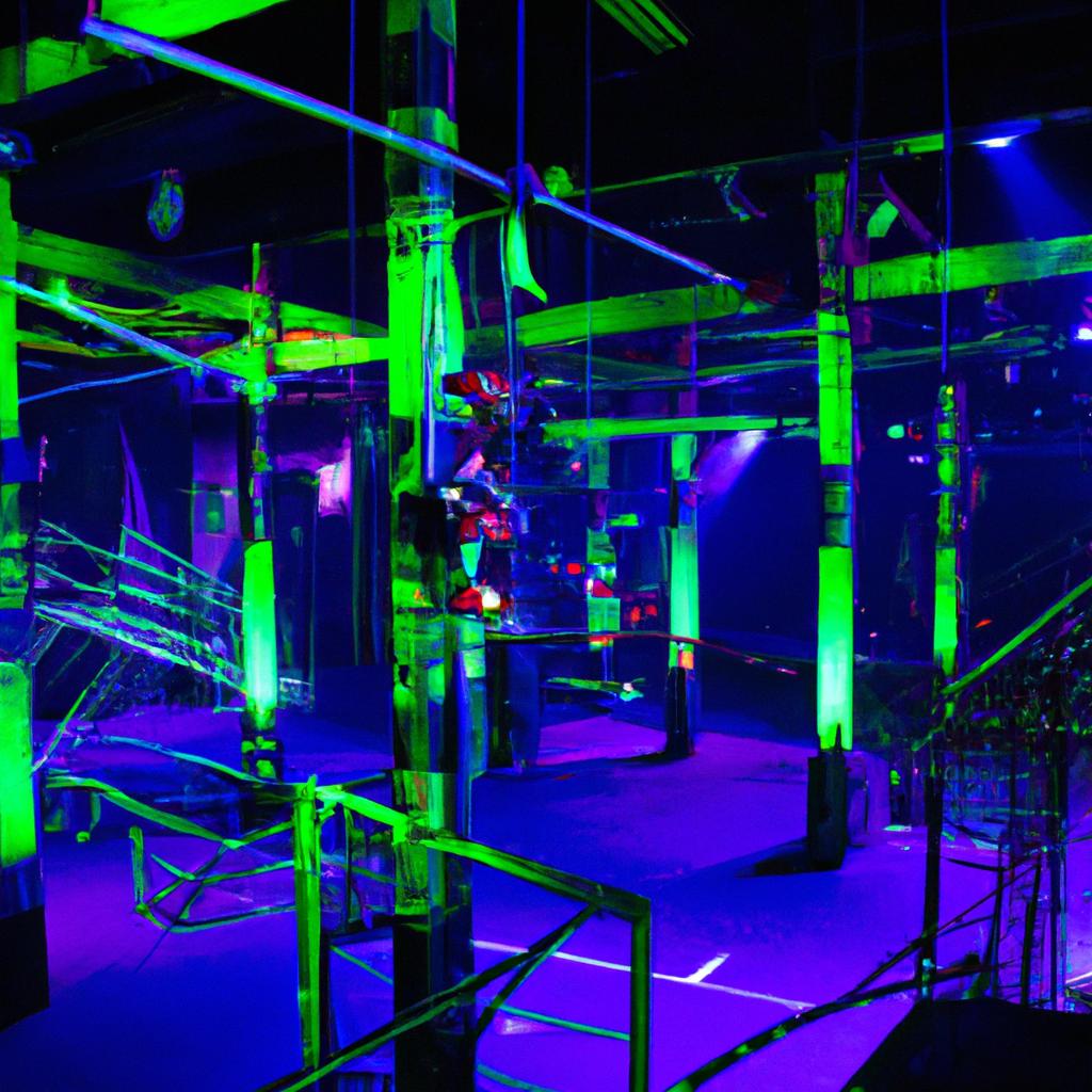 Lost Worlds Laser Tag City of Industry offers a visually stunning arena with neon lights and challenging obstacles.