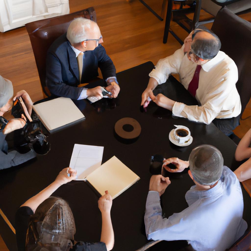 Collaborative session between an Austin estate planning attorney and clients, exploring different strategies to protect their assets and legacy.
